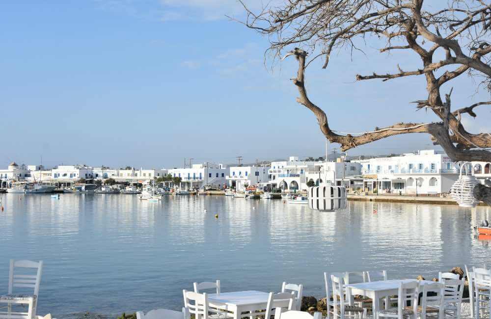 GREECE - ANTIPAROS - PORT - RESTAURANT BY THE SEA