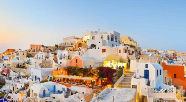 one day in santorini