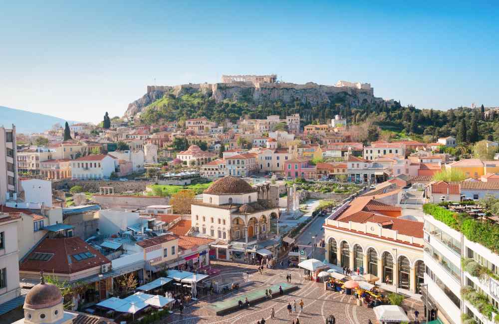 athens in winter