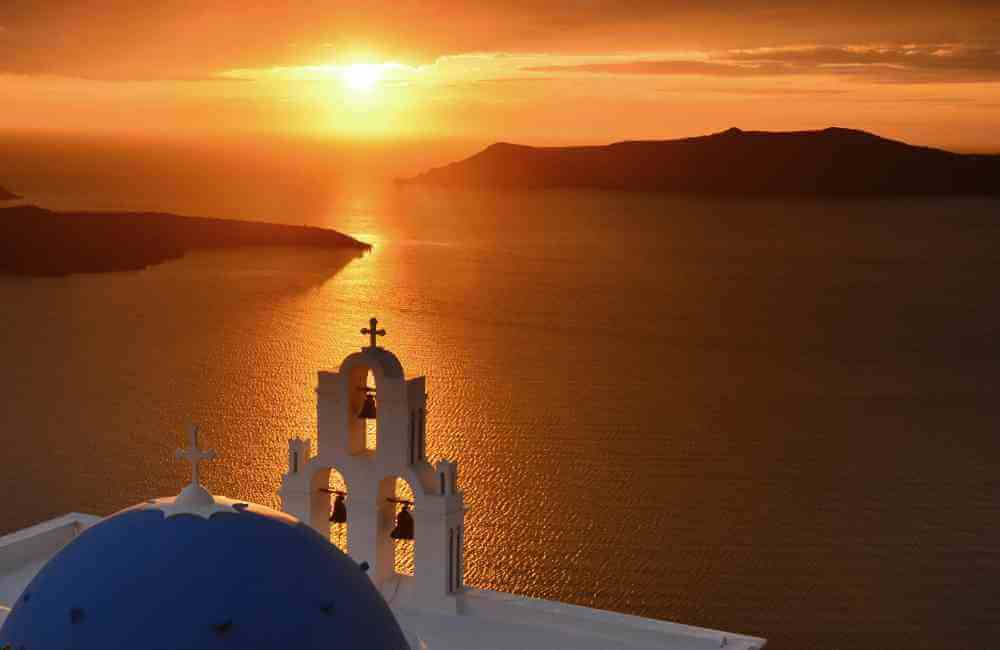 How to get from Heraklion to Santorini - Santorini sunset