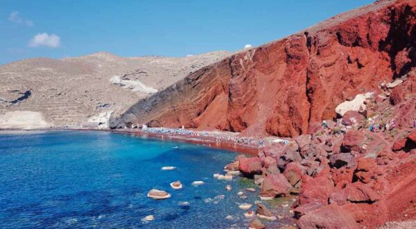 beaches in santorini